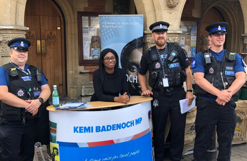 Kemi Badenoch MP meets with constituents at street stalls 